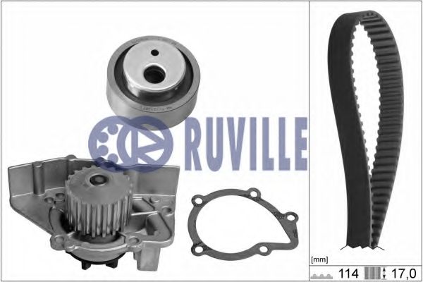 RUVILLE 56620701 Комплект ремня ГРМ для CITROëN (Cитроëн) RUVILLE 56620701 Комплект ремня ГРМ для CITROëN (Cитроëн)