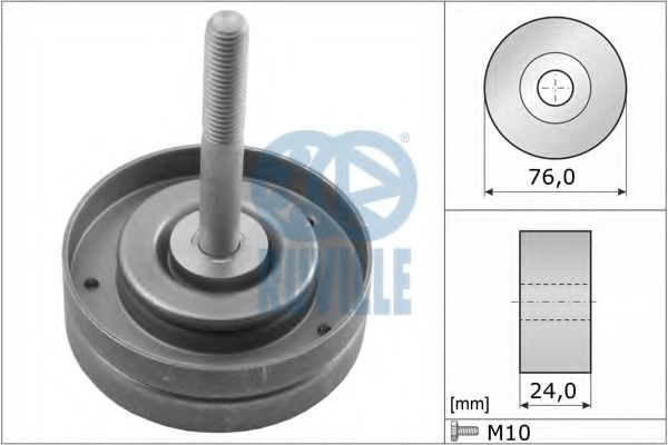 RUVILLE 56317 Паразитный ведущий ролик, поликлиновой ремень для SKODA FABIA (Шкода Фабиа) RUVILLE 56317 Паразитный ведущий ролик, поликлиновой ремень для SKODA FABIA (Шкода Фабиа)