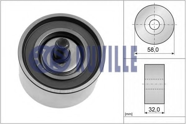 RUVILLE 58409 Паразитный Ведущий ролик, зубчатый ремень для KIA (Киа) RUVILLE 58409 Паразитный Ведущий ролик, зубчатый ремень для KIA (Киа)