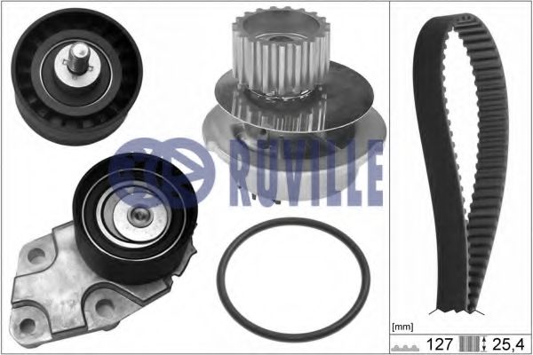 RUVILLE 59002701 Комплект ремня ГРМ для DAEWOO (Дэу) RUVILLE 59002701 Комплект ремня ГРМ для DAEWOO (Дэу)