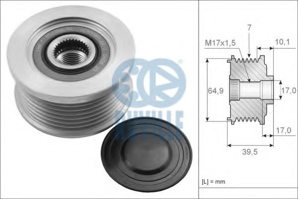 RUVILLE 56831 Механизм свободного хода генератора для NISSAN CABSTAR (Ниссан Cабстар) RUVILLE 56831 Механизм свободного хода генератора для NISSAN CABSTAR (Ниссан Cабстар)
