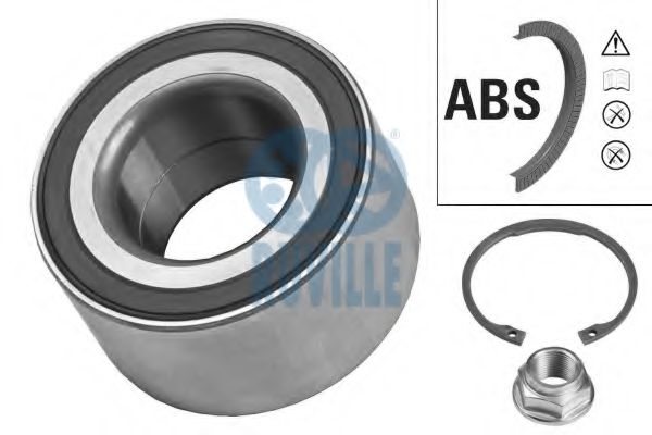 RUVILLE 7451 Комплект подшипника ступицы колеса для HONDA FIT II (Хонда Фит 2) RUVILLE 7451 Комплект подшипника ступицы колеса для HONDA FIT II (Хонда Фит 2)