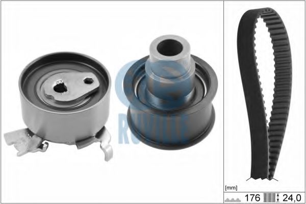 RUVILLE 5530570 Комплект ремня ГРМ для OPEL (Опель) RUVILLE 5530570 Комплект ремня ГРМ для OPEL (Опель)