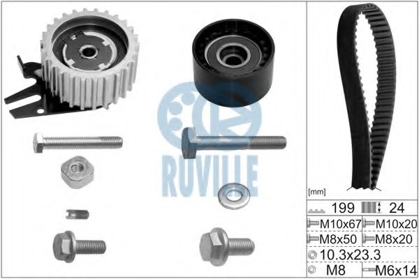 RUVILLE 5603671 Комплект ремня ГРМ для OPEL (Опель) RUVILLE 5603671 Комплект ремня ГРМ для OPEL (Опель)