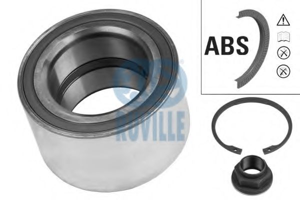 RUVILLE 6639 Комплект подшипника ступицы колеса 