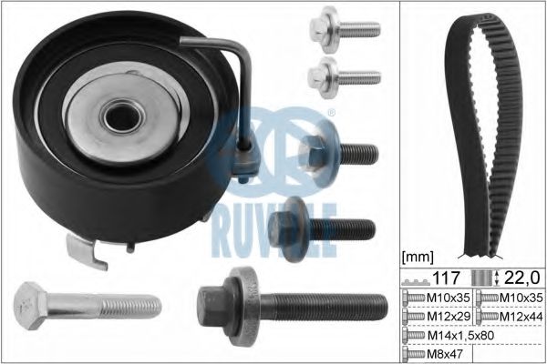 RUVILLE 5528270 Комплект ремня ГРМ для FORD ECOSPORT (Форд Эcоспорт) RUVILLE 5528270 Комплект ремня ГРМ для FORD ECOSPORT (Форд Эcоспорт)