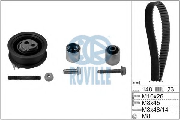 RUVILLE 5636870 Комплект ремня ГРМ для VOLKSWAGEN SCIROCCO (Фольксваген Сcироccо) RUVILLE 5636870 Комплект ремня ГРМ для VOLKSWAGEN SCIROCCO (Фольксваген Сcироccо)