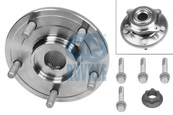 RUVILLE 5863 Комплект подшипника ступицы колеса 