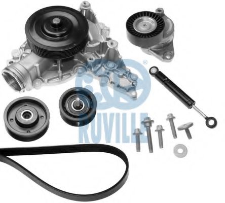 RUVILLE 55178801 Водяной насос + комплект ручейковых ремней для MERCEDES-BENZ R-CLASS (Мэрcэдэс-бэнз Р-cласс) RUVILLE 55178801 Водяной насос + комплект ручейковых ремней для MERCEDES-BENZ R-CLASS (Мэрcэдэс-бэнз Р-cласс)