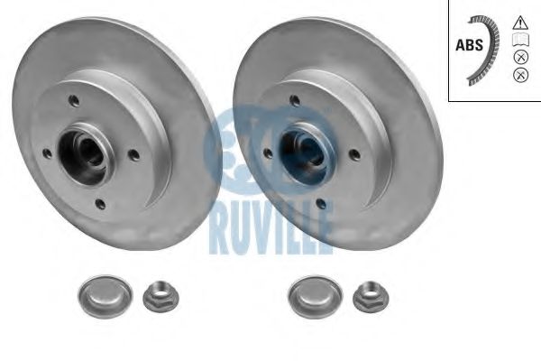 RUVILLE 6643BD Тормозной диск для CITROËN C4 PALLAS (CитроËн С4 пэлас) RUVILLE 6643BD Тормозной диск для CITROËN C4 PALLAS (CитроËн С4 пэлас)