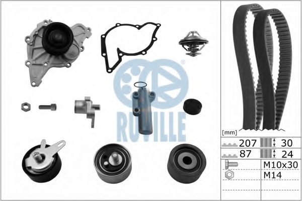 RUVILLE 55703771 Комплект ремня ГРМ для AUDI ALLROAD (Ауди Аллроад) RUVILLE 55703771 Комплект ремня ГРМ для AUDI ALLROAD (Ауди Аллроад)