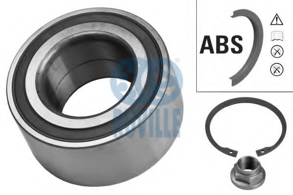 RUVILLE 7472 Комплект подшипника ступицы колеса для HONDA ACCORD VII (Хонда Аккорд 7) RUVILLE 7472 Комплект подшипника ступицы колеса для HONDA ACCORD VII (Хонда Аккорд 7)