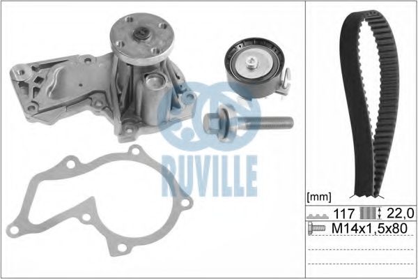 RUVILLE 57118701 Комплект ремня ГРМ для FORD FOCUS III (Форд Фокус 3) RUVILLE 57118701 Комплект ремня ГРМ для FORD FOCUS III (Форд Фокус 3)