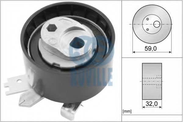 RUVILLE 55641 Натяжной ролик, ремень ГРМ для NISSAN (Ниссан) RUVILLE 55641 Натяжной ролик, ремень ГРМ для NISSAN (Ниссан)