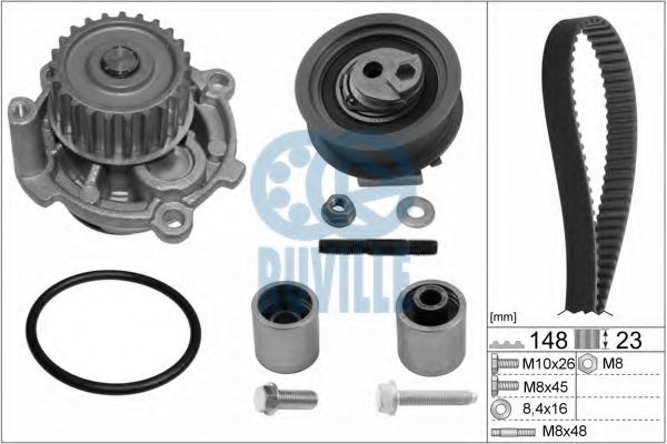 RUVILLE 55772701 Комплект ремня ГРМ для SEAT ALTEA XL (Сеат Алтэа xл) RUVILLE 55772701 Комплект ремня ГРМ для SEAT ALTEA XL (Сеат Алтэа xл)