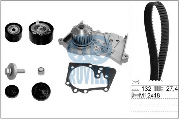 RUVILLE 55519711 Комплект ремня ГРМ для RENAULT MEGANE II (Рено Меган 2) RUVILLE 55519711 Комплект ремня ГРМ для RENAULT MEGANE II (Рено Меган 2)