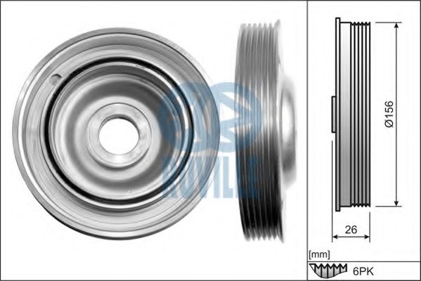 RUVILLE 515915 Ременный шкив, коленчатый вал для FORD (Форд) RUVILLE 515915 Ременный шкив, коленчатый вал для FORD (Форд)