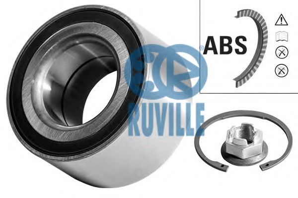 RUVILLE 5958 Комплект подшипника ступицы колеса для PEUGEOT (Пежо) RUVILLE 5958 Комплект подшипника ступицы колеса для PEUGEOT (Пежо)
