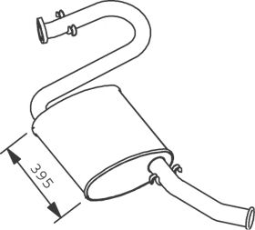 DINEX 33312 Глушитель выхлопных газов конечный для CITROëN (Cитроëн) DINEX 33312 Глушитель выхлопных газов конечный для CITROëN (Cитроëн)