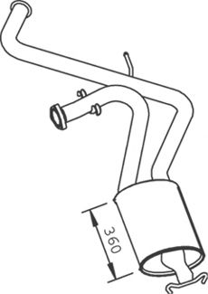 DINEX 33313 Глушитель выхлопных газов конечный для CITROëN (Cитроëн) DINEX 33313 Глушитель выхлопных газов конечный для CITROëN (Cитроëн)