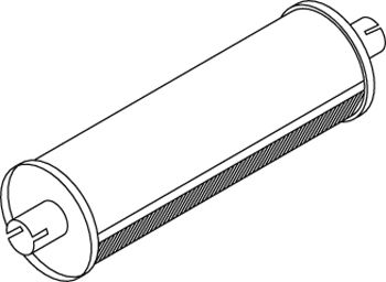 DINEX 49333 Средний конечный глушитель ОГ для MAN M 90 (Ман М 90) DINEX 49333 Средний конечный глушитель ОГ для MAN M 90 (Ман М 90)