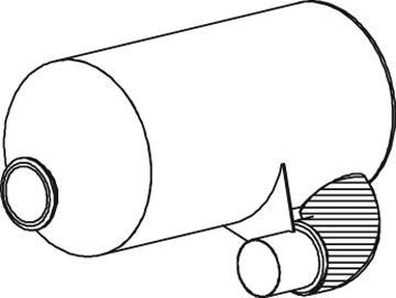 DINEX 21439 Глушитель выхлопных газов конечный для DAF SB (Даф Сб) DINEX 21439 Глушитель выхлопных газов конечный для DAF SB (Даф Сб)