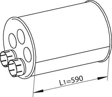 DINEX 47325 Средний конечный глушитель ОГ для MAN LION S CITY (Ман Лион с cитъ) DINEX 47325 Средний конечный глушитель ОГ для MAN LION S CITY (Ман Лион с cитъ)