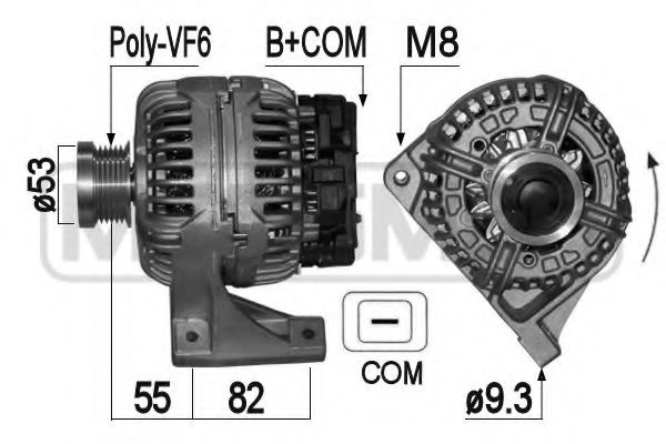 ERA 209074 Генератор для VOLVO S60 I (Вольво S60 1) ERA 209074 Генератор для VOLVO S60 I (Вольво S60 1)