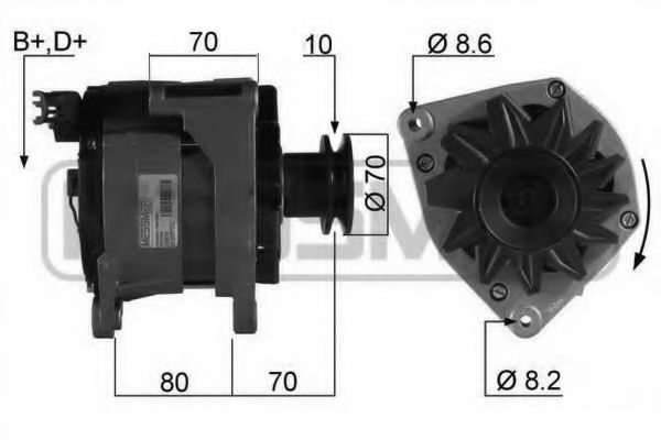 ERA 210078 Генератор для BMW 3 (Бмв 3) ERA 210078 Генератор для BMW 3 (Бмв 3)