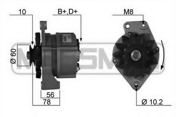 ERA 210089 Генератор для VOLKSWAGEN POLO (Фольксваген Поло) ERA 210089 Генератор для VOLKSWAGEN POLO (Фольксваген Поло)