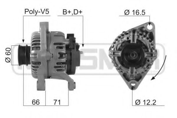 ERA 210201 Генератор для FIAT PALIO (Фиат Палио) ERA 210201 Генератор для FIAT PALIO (Фиат Палио)
