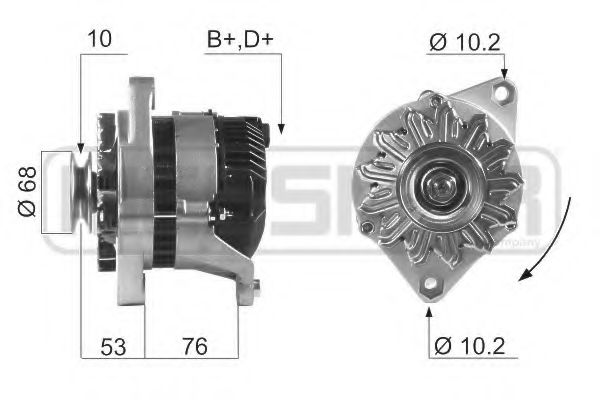 ERA 210214 Генератор для FIAT STRADA II (Фиат Страда 2) ERA 210214 Генератор для FIAT STRADA II (Фиат Страда 2)