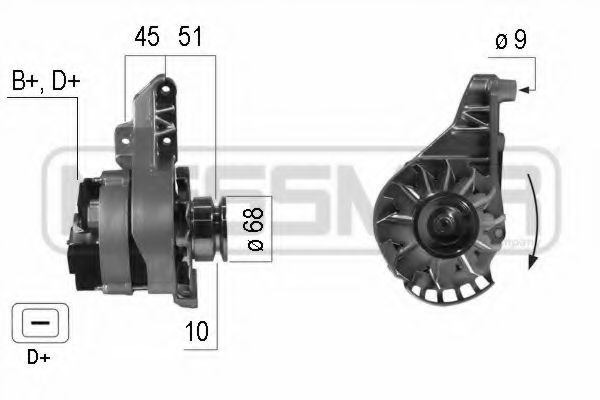 ERA 210232 Генератор для RENAULT TWINGO I (Рено Твинго 1) ERA 210232 Генератор для RENAULT TWINGO I (Рено Твинго 1)
