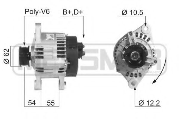 ERA 210246 Генератор для ALFA-ROMEO (Алфа-ромэо) ERA 210246 Генератор для ALFA-ROMEO (Алфа-ромэо)