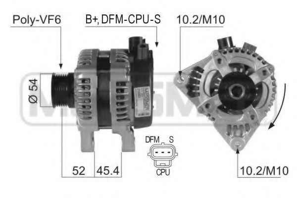 ERA 210323 Генератор для FORD FOCUS II (Форд Фокус 2) ERA 210323 Генератор для FORD FOCUS II (Форд Фокус 2)