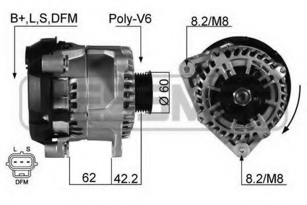 ERA 210365 Генератор для FORD NEO CONNECT (Форд Нэо cоннэcт) ERA 210365 Генератор для FORD NEO CONNECT (Форд Нэо cоннэcт)