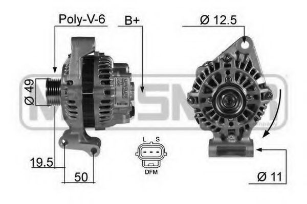 ERA 210367 Генератор для FORD FIESTA V (Форд Фиеста 5) ERA 210367 Генератор для FORD FIESTA V (Форд Фиеста 5)