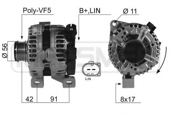 ERA 210440 Генератор для VOLVO S40 II (Вольво S40 2) ERA 210440 Генератор для VOLVO S40 II (Вольво S40 2)