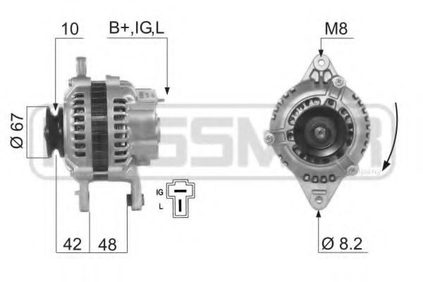 ERA 210609 Генератор для MITSUBISHI MONTERO (Митсубиши/митсубиси Монтэро) ERA 210609 Генератор для MITSUBISHI MONTERO (Митсубиши/митсубиси Монтэро)