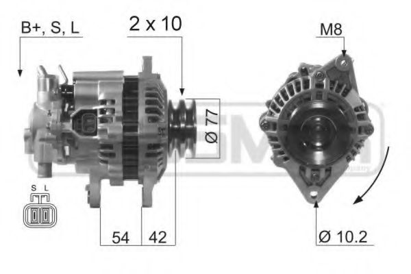 ERA 210622 Генератор для NISSAN PULSAR VI (Ниссан Пулсар vи) ERA 210622 Генератор для NISSAN PULSAR VI (Ниссан Пулсар vи)