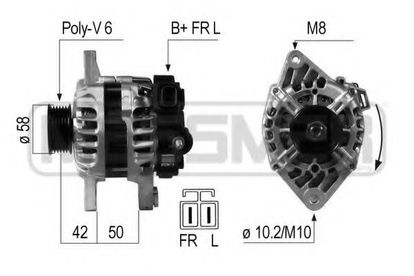 ERA 210649 Генератор для KIA (Киа) ERA 210649 Генератор для KIA (Киа)