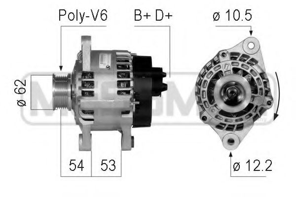 ERA 210759 Генератор для ALFA-ROMEO (Алфа-ромэо) ERA 210759 Генератор для ALFA-ROMEO (Алфа-ромэо)