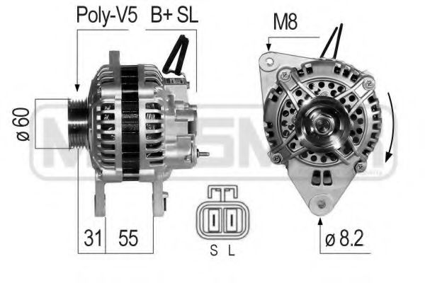 ERA 210799 Генератор для MITSUBISHI SIGMA (Митсубиши/митсубиси Сигма) ERA 210799 Генератор для MITSUBISHI SIGMA (Митсубиши/митсубиси Сигма)