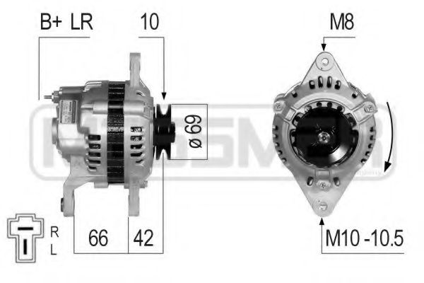 ERA 210802 Генератор для KIA (Киа) ERA 210802 Генератор для KIA (Киа)