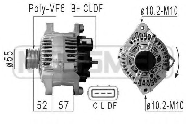 ERA 210820 Генератор для HYUNDAI EMBERA V (Хендай Эмбэра v) ERA 210820 Генератор для HYUNDAI EMBERA V (Хендай Эмбэра v)