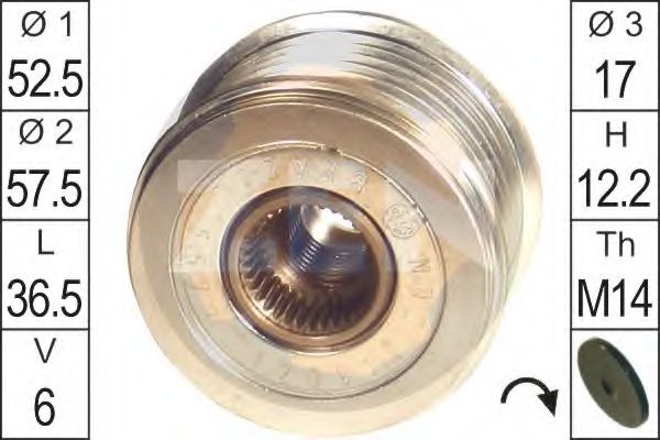 ERA 219120 Механизм свободного хода генератора для HYUNDAI TERRACAN (Хендай Теракан) ERA 219120 Механизм свободного хода генератора для HYUNDAI TERRACAN (Хендай Теракан)