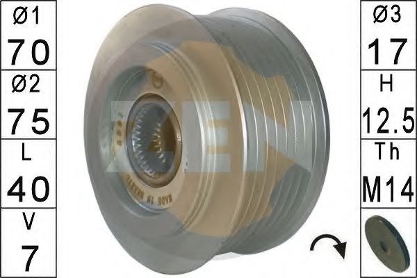 ERA 219149 Механизм свободного хода генератора для HONDA CR-V II (Хонда Срв 2) ERA 219149 Механизм свободного хода генератора для HONDA CR-V II (Хонда Срв 2)