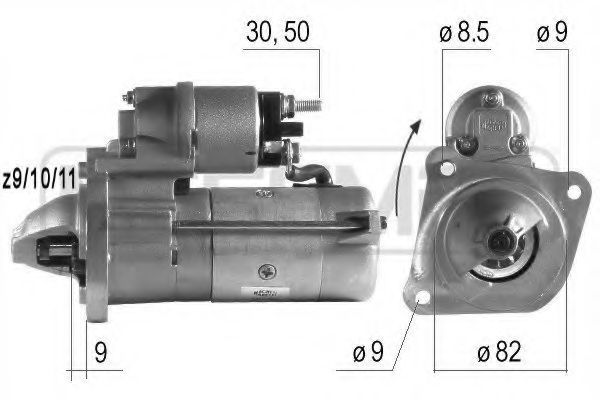 ERA 220149 Стартер для FIAT (Фиат) ERA 220149 Стартер для FIAT (Фиат)