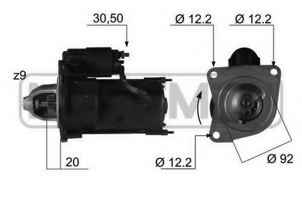 ERA 220362 Стартер для LAND ROVER DEFENDER (Ленд ровер/лэнд ровер Дэфэндэр) ERA 220362 Стартер для LAND ROVER DEFENDER (Ленд ровер/лэнд ровер Дэфэндэр)