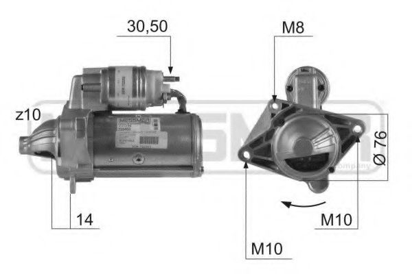 ERA 220453 Стартер 